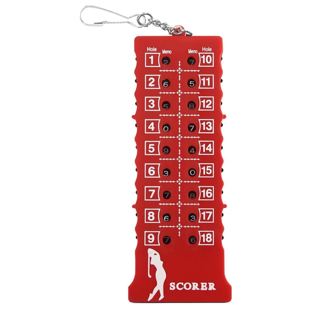 Portable Golf Score Counter Scoreboard Training Practice Competition Accessory Gifts for Golf Lovers Friends