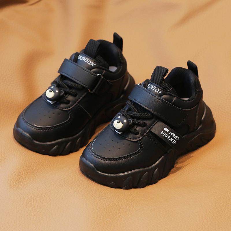 Spring Autumn Kids Sneakers Non Slip Soft Sole Dad Shoes Boys Girls Casual White Shoes Comfortable Running Trainers