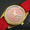 REFURBISHED AUTOMATIC CITIZEN 8200 JAPAN MENS ARABIC RED DIAL WATCH a427232-2 QRL-a427232