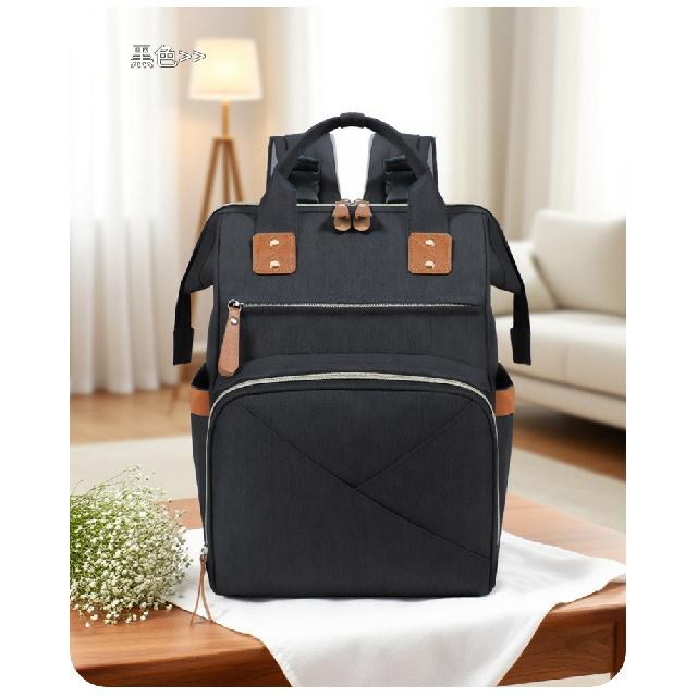 Large-capacity mommy bag, multifunctional and portable, designed for easy storage and carrying, a lightweight backpack for moms, with multiple
