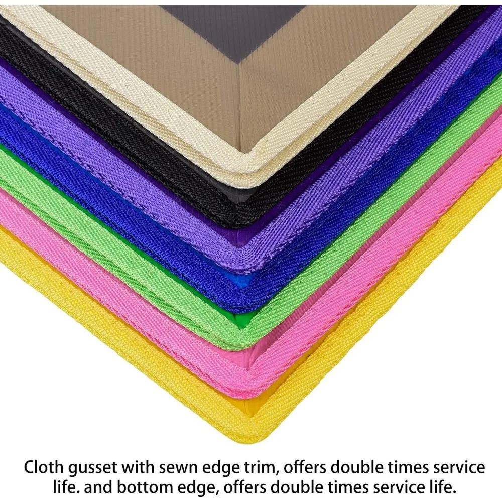 Waterproof transparent expandable folder - Purple & Pink & Yellow & Green & White & Blue & Black