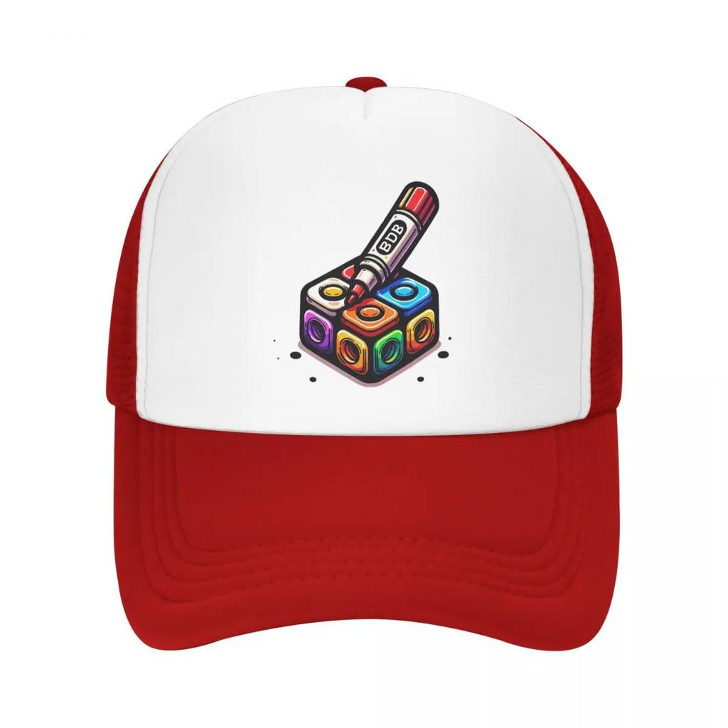 Marker Bfdi Cap Fashion Casual Mesh Baseball Caps Adjustable Hat Hip Hop Summer Unisex Baseball Hats Polychromatic