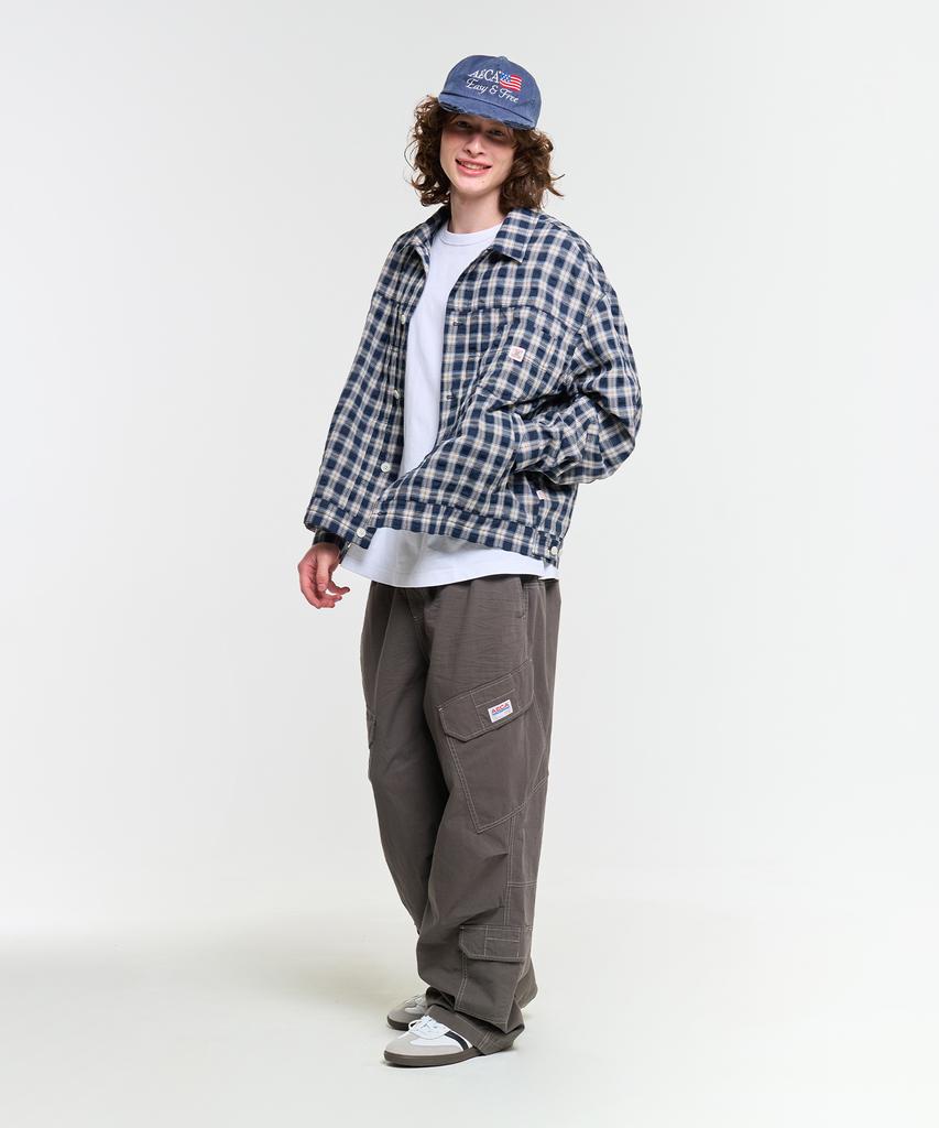 AECA Washed Multi Cargo Pants-Charcoal