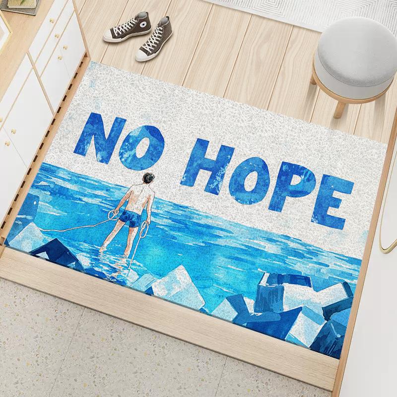 

Modern Art Dirty and Wear-resistant Door Mat Entry Door Thickened Silk Ring Mat Can Be Cut Into The Door Home Foot Mat 40 * 60cm Silk Circle