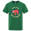 Not Fast Not Furious Cartoons Printing Men Tee Shirts Breathable Brand Tops Street Fashion T-shirt Mens Casual Summer T Shirts