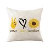 Pillow Cover Sunflower Cartoon Bee Home Decoration Cushion Cover Nordic Style Sofa Pillow Cover