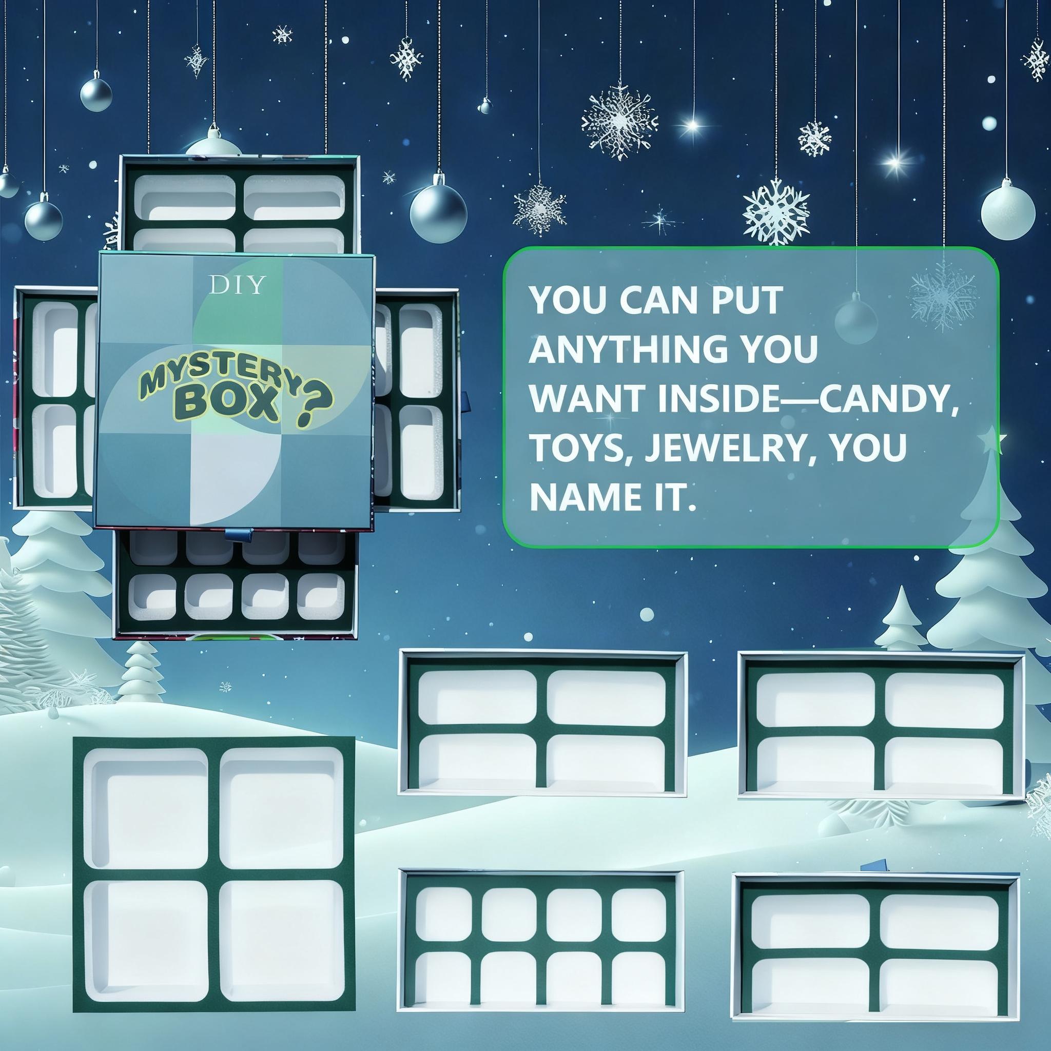 

Christmas Rotating Gift Box Christmas Eve Candy Packaging One Size