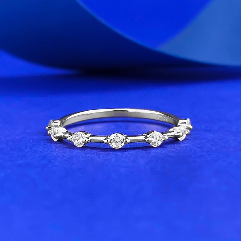 Bijoux Bague Minimaliste de Luxe Léger Plaqué Or, Bague Anneau Peut Être Empilée et Assortie