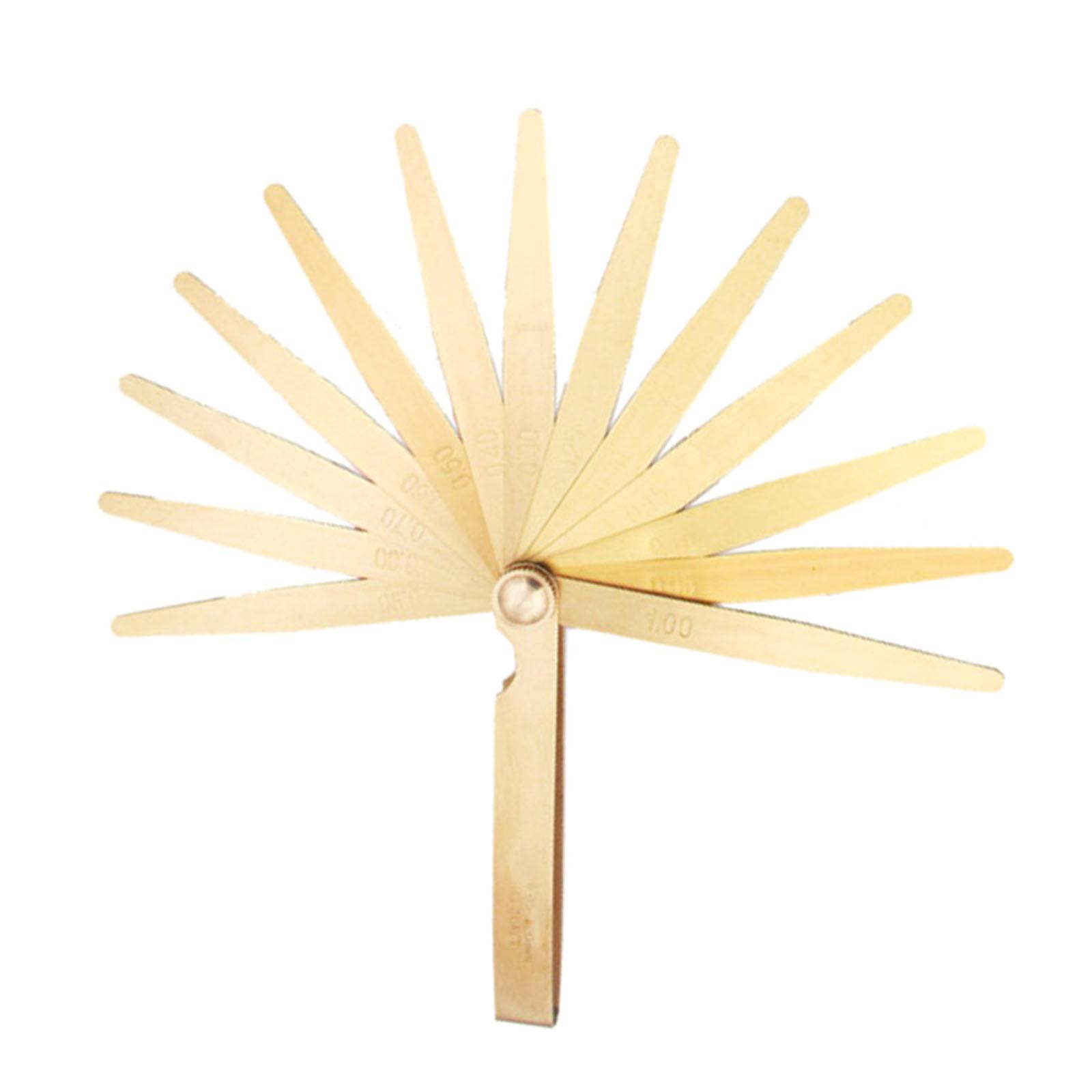 

Feeler-Gauges 0.05-1.00mm Metric-Feeler-Gauge Foldable Thickness Gap-Metric Filler-Feeler Gauges Measure Tool 13 Blades