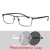 Photochromism Finished Nearsight Myopia Eyeglasses Full Metal Frames Degree Lens Diopters Glasses -1 -1.5 -2 -2.5 -3 -4 To -6