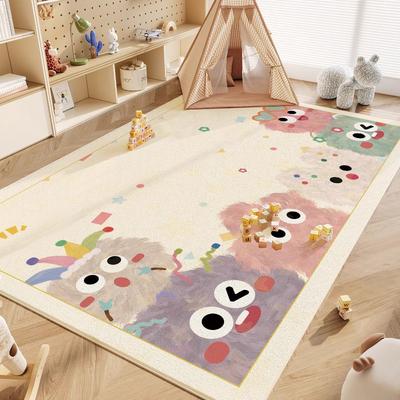 Modern Minimalist Carpets for Living Room Cute Cartoon Bedroom Decor Rug Fluffy Soft Children's Room Carpet Home Plush Door Mat