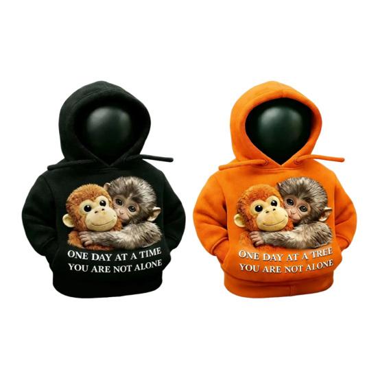Monkey Hoodie Gear Shift Cover Funny Sweatshirt Shift Knob Sleeve for Car Easy to Install Unique Interior