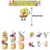 Cartoon Spongebobed Birthday Party Favors Bracelets Keychains Carnival Prizes Pinata Goody Bag Fillers Party Gift Birthday Decor