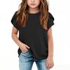 Kids' Linen Short Sleeve Tee - Round Neck Summer Top