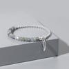 Natural Stone Rose Pink Quartz Bracelet 3x5mm Faceted Tiger Eye Agates Angel Wing Pendant Bracelets Women Men Lucky Jewelry Gift