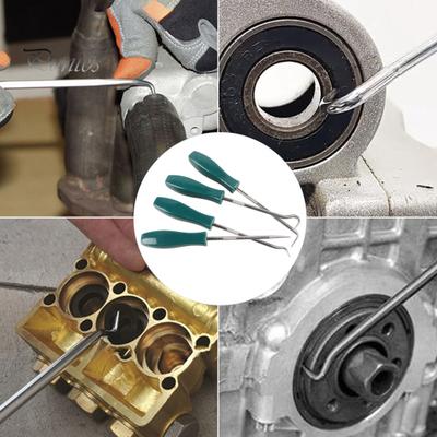 Set di 4 cacciaviti per guarnizioni dell'olio per auto e veicoli con manici ergonomici, estrattore per guarnizioni O-ring, ganci di prelievo, strumenti di riparazione