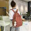 Schoolbag1010 spring new Korean style nylon solid color backpack fashion casual student couple backpack
