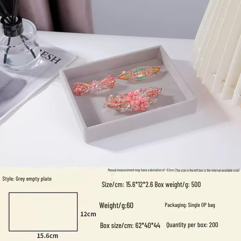 Velvet Jewelry Box – Ring and Earring Tray with Bracelet Compartment