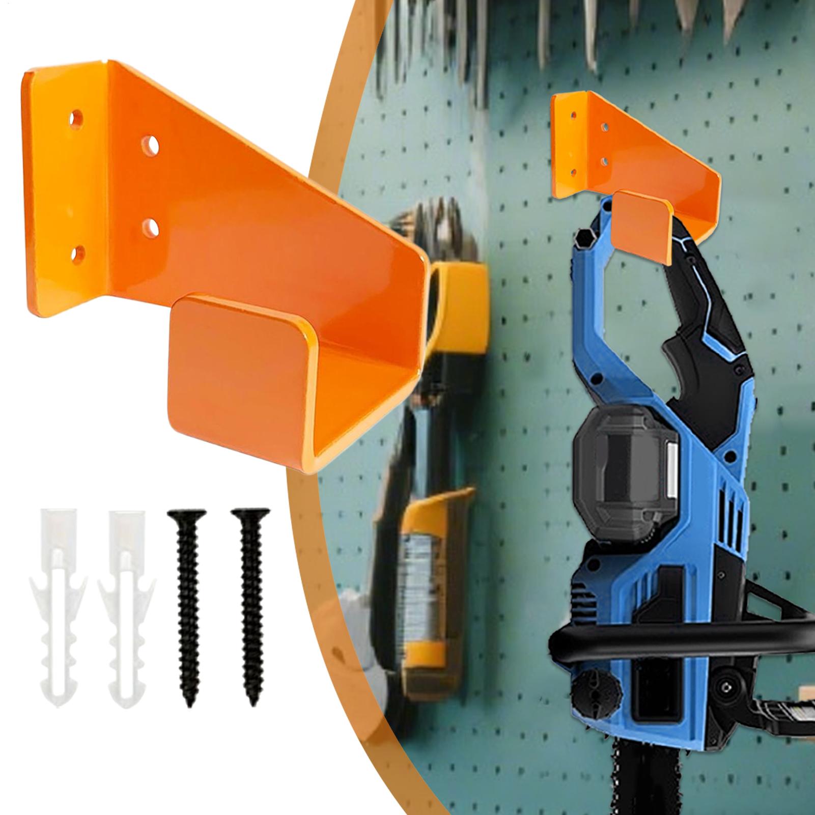 Stainless Steel Chainsaw Hook Holder Wall-Mounted Chainsaw Hanger Heavy Duty Shed Organizer Hook for Garden and Workshop China Mainland