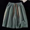 Women's Plus Size Quick-Dry Ice Silk Beach Shorts - Comfortable, Loose Fit, Solid Color, Drawstring Style