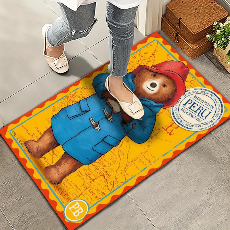 Paddington Bear Carpet Rug for Living Room Bedroom Home Sofa Decoration,Kids play Nonslip Floor Mat