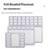 Felt Beading Mat Rectangle Felt Bead Design Boards With Centimeter Alphabetic Scale Beads Tray Bead Pads For Art Crafts