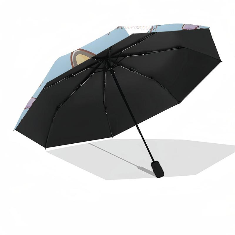 1pc Chococat Birthday Illustration Umbrella with Plastic Handle,Compact & Stylish,Suitable for All Seasons Home Travel Outdoor N193