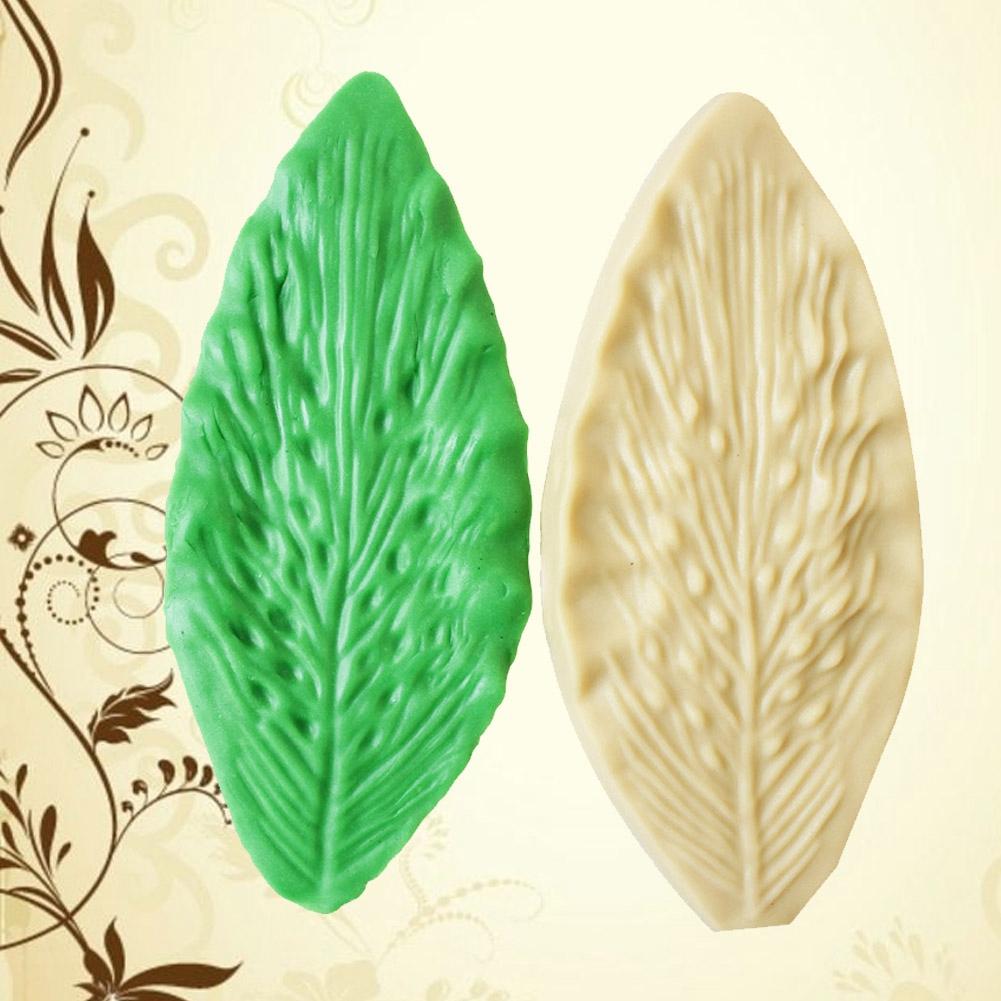 5 Stück Blattform DIY Silikon Kuchenform zum Backen Fondant Cupcake Dessert