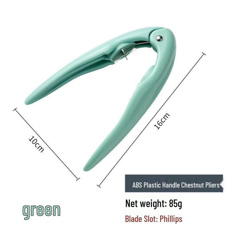 Chestnut and Walnut Cracker Shell Remover Peeler Clip for Raw Chestnuts зелёный