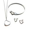 Colier Inimă Cercei Brățară, Set T112