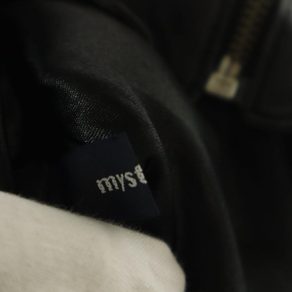 mystic Long sleeve leather Single riders jacket F black Sheep leather Women Used