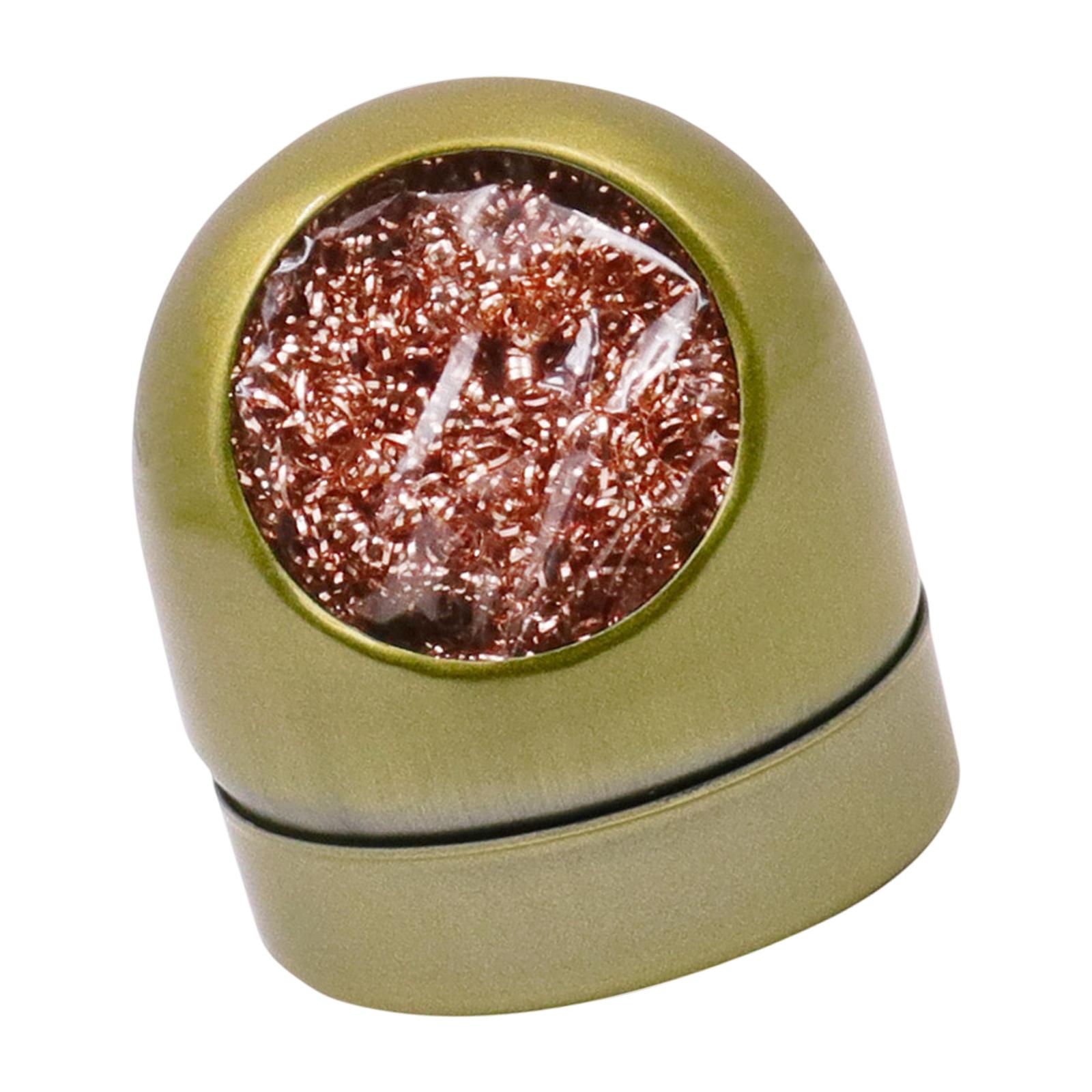 

Metal Wire Stand Welding Desoldering Solder Iron Tip Dross Cleaner Cleaning Steel Ball Mesh Filter золотой