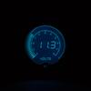 12V Universal Car 2"/52mm Diameter Volt Gauge 7 Colors LED Display