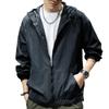 Herren Sommer Leichte UV-Schutz Kapuzen Outdoor Arbeitsjacke