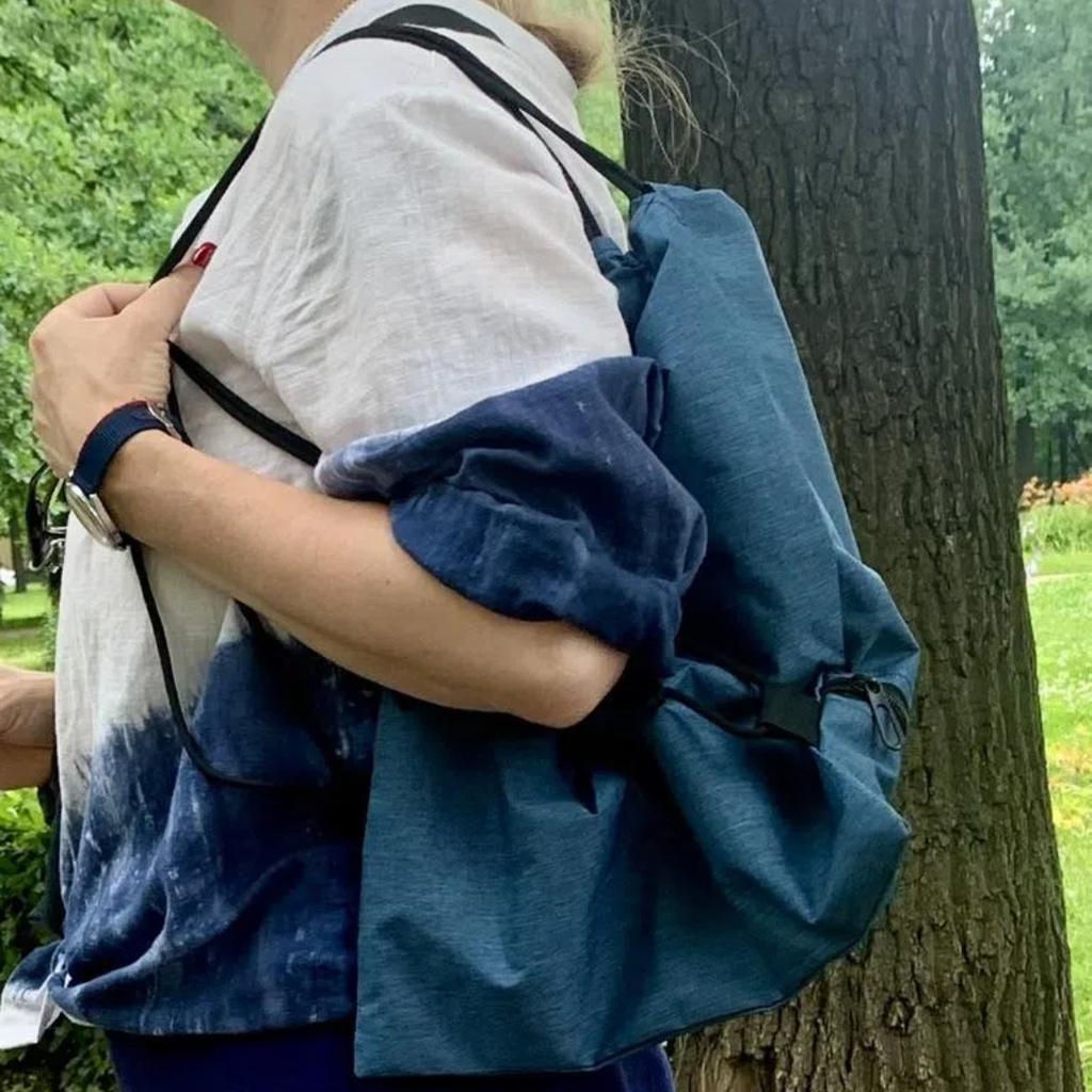 Foldable Drawstring Bag, Ultralight Outdoor Bag – a Stylish and Lightweight Backpack Suitable for Hiking, Sightseeing, and Everyday Use.