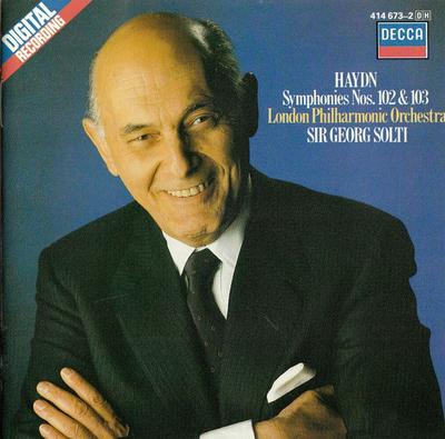 CD JOSEPH HAYDN, LONDON PHILHARMONIC O - Symphonies 102 & 103 'Drum Roll' 4146732 Decca 1986 Europe Classical Used