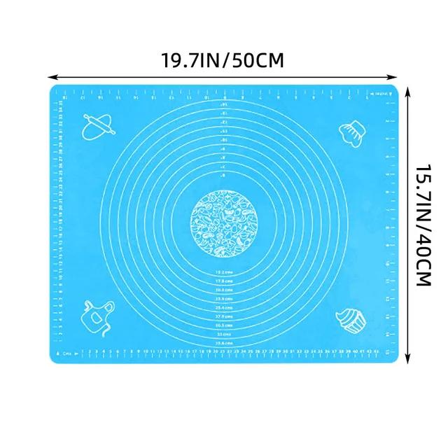 Neue Knetunterlage Silikon Backmatte Pizza Kuchen Teigbereiter Gebäck Küche Kochen Grill Gadgets Backformen Tischmatten Unterlage S