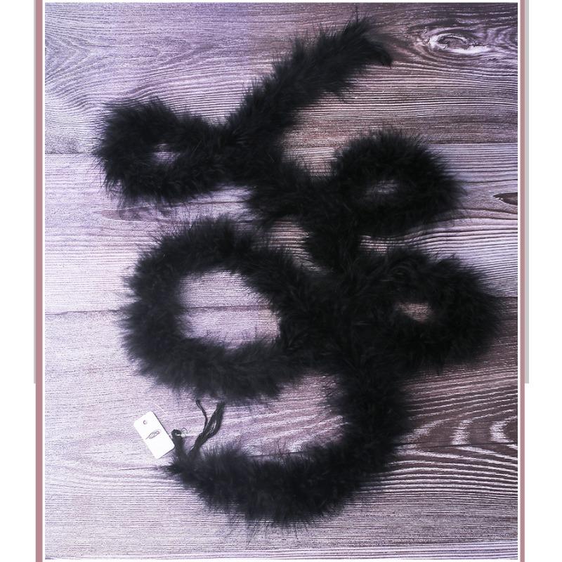 About 2 Meters Turkey Feather Strips Top Strips Pet Toys Jewelry Hanfu Clothing Diy Handmade Home Decoration