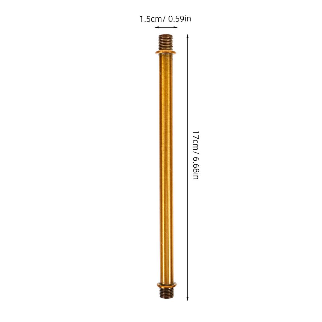 2Pcs Wall Lamp Connecting Tube Replacement Part Metal Threaded Lighting Fixture Supply Lamp Rod Car Lights Hardware