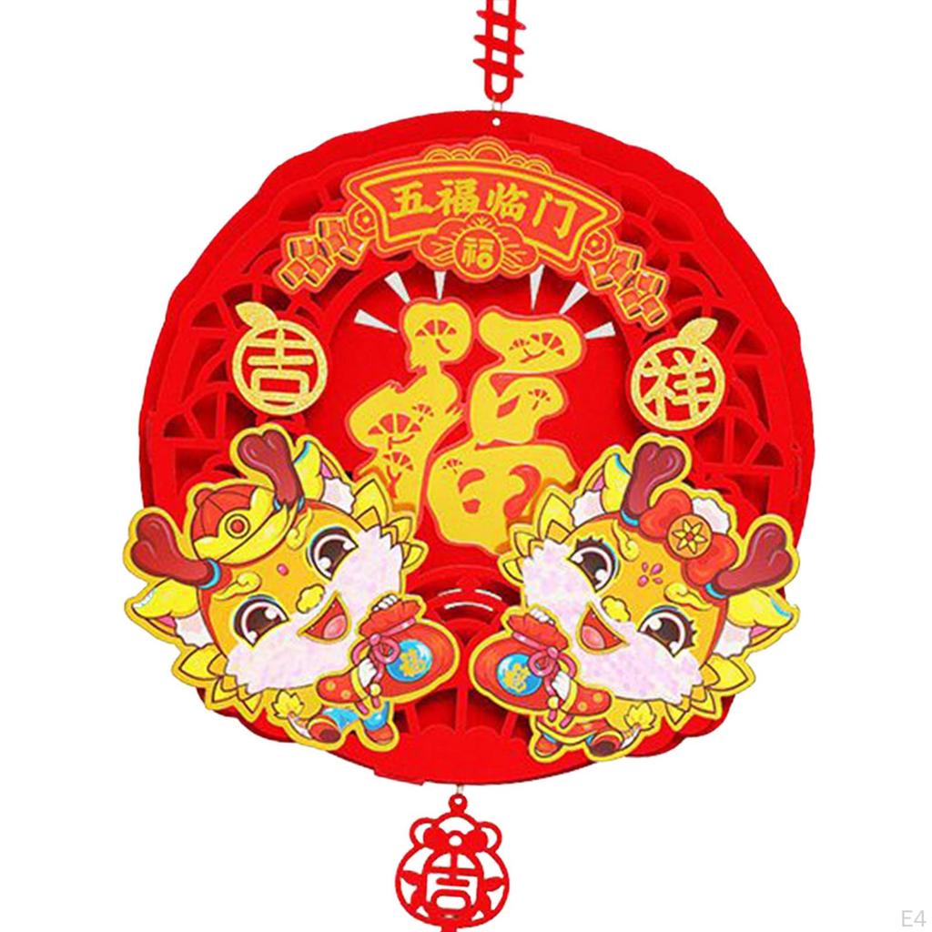 Chinese Year Hanging Decoration Charm Tassel Ornament Lunar Pendant Fu Character
