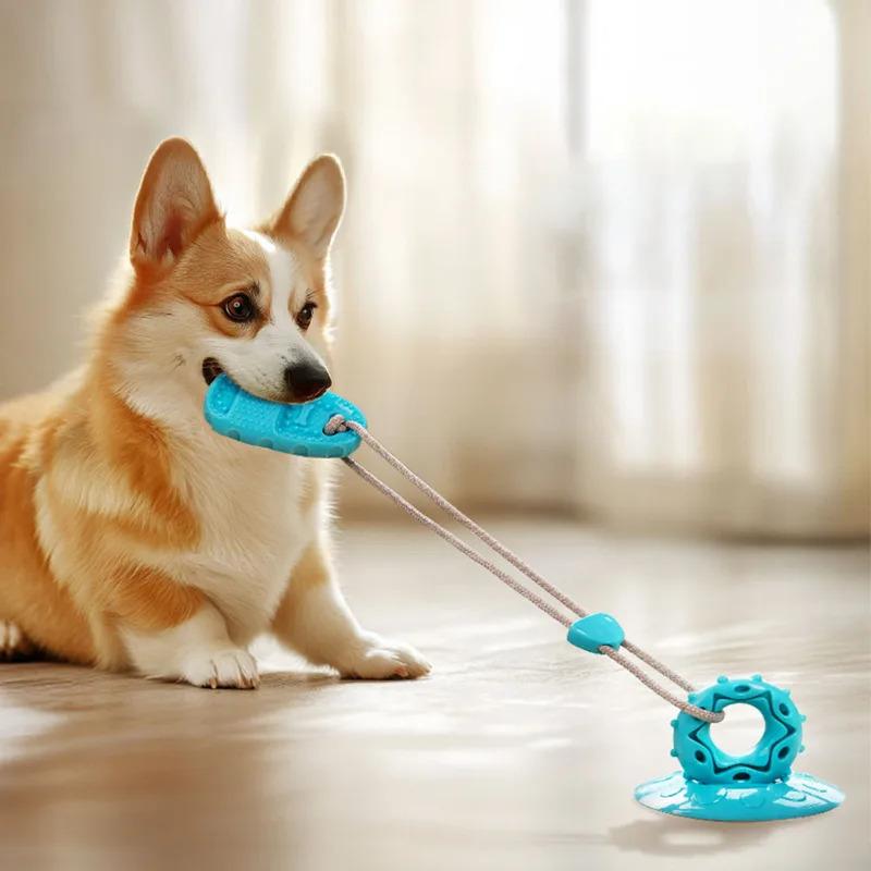 Suction Cup Slipper Dog Toy for Aggressive Chewers Indestructible Durable Chew Toys for Small Medium Large Dogs Interactive