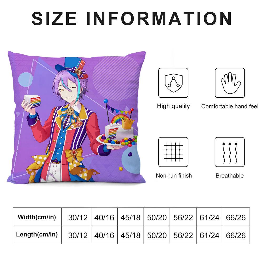 K-Kamishiro Rui Anime Pillow Case 3D Print Polyester Fiber 40*40 cm Home Sofa Throw Pillow Cover Decoration Festival Gift