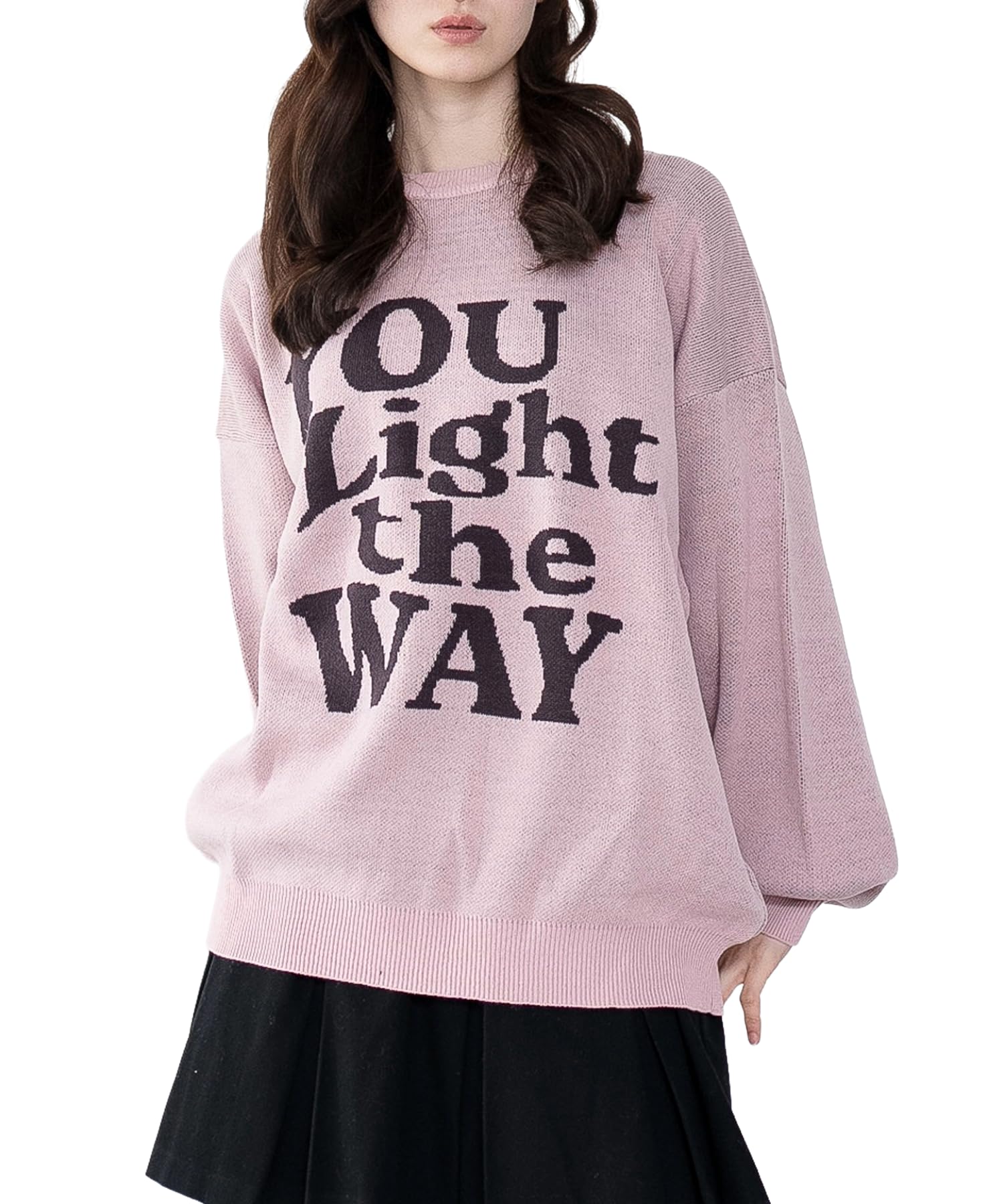 

WEGO Графический трикотажный пуловер Оверсайз Свободный размер Узор 2 Топ, Силуэт, Посадка, Повседневный, Подарок, Презент, Одежда Осень/Зима, Женский, F,