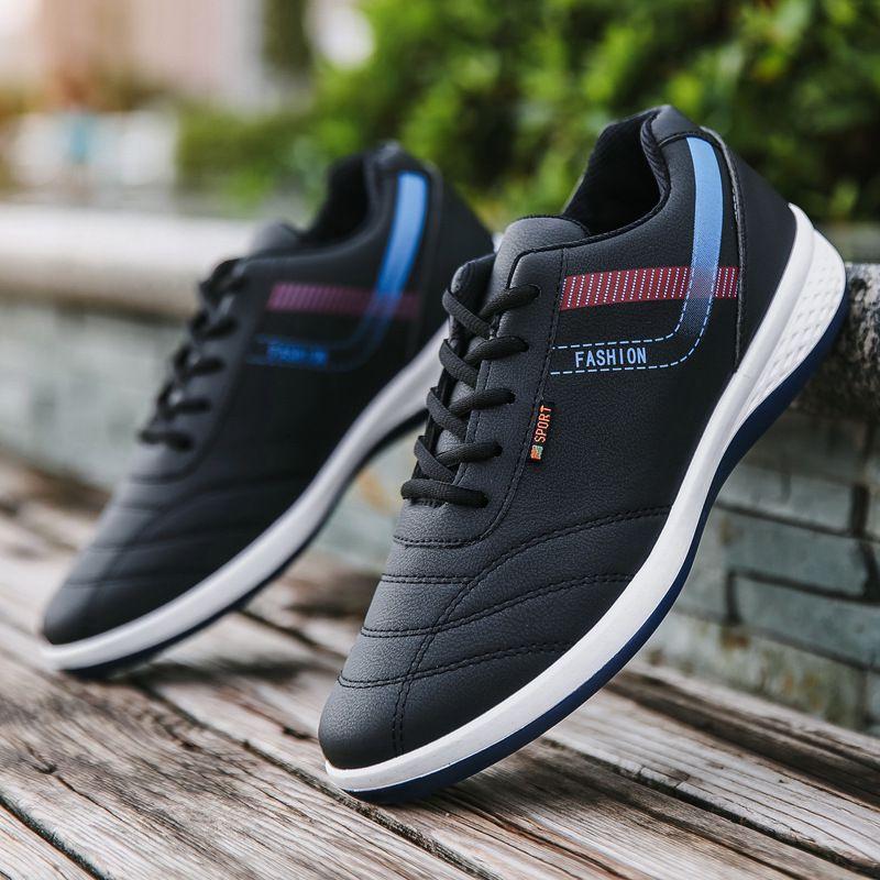 

2025 весна новая мужская обувь корейская версия модной повседневной обуви мужская дышащая спортивная обувь на мягкой подошве белая обувь мужская обувь для скейтборда 44