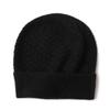 Unisex 100% Pure Cashmere Knitted Hat for Autumn and Winter - Classic, Versatile, and Warm