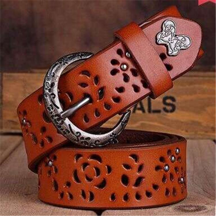 Womens Leather Waist Belt With Alloy Buckle For Fashionable Office And Weekend Looks