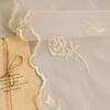 1 Stück NAPEARL Französische Landschaft Blumenstickerei Transparenter Vorhang, Wellen-Spitzen-Durchscheinender Vorhang für Wohnzimmer Schlafzimmer Heimdekoration
