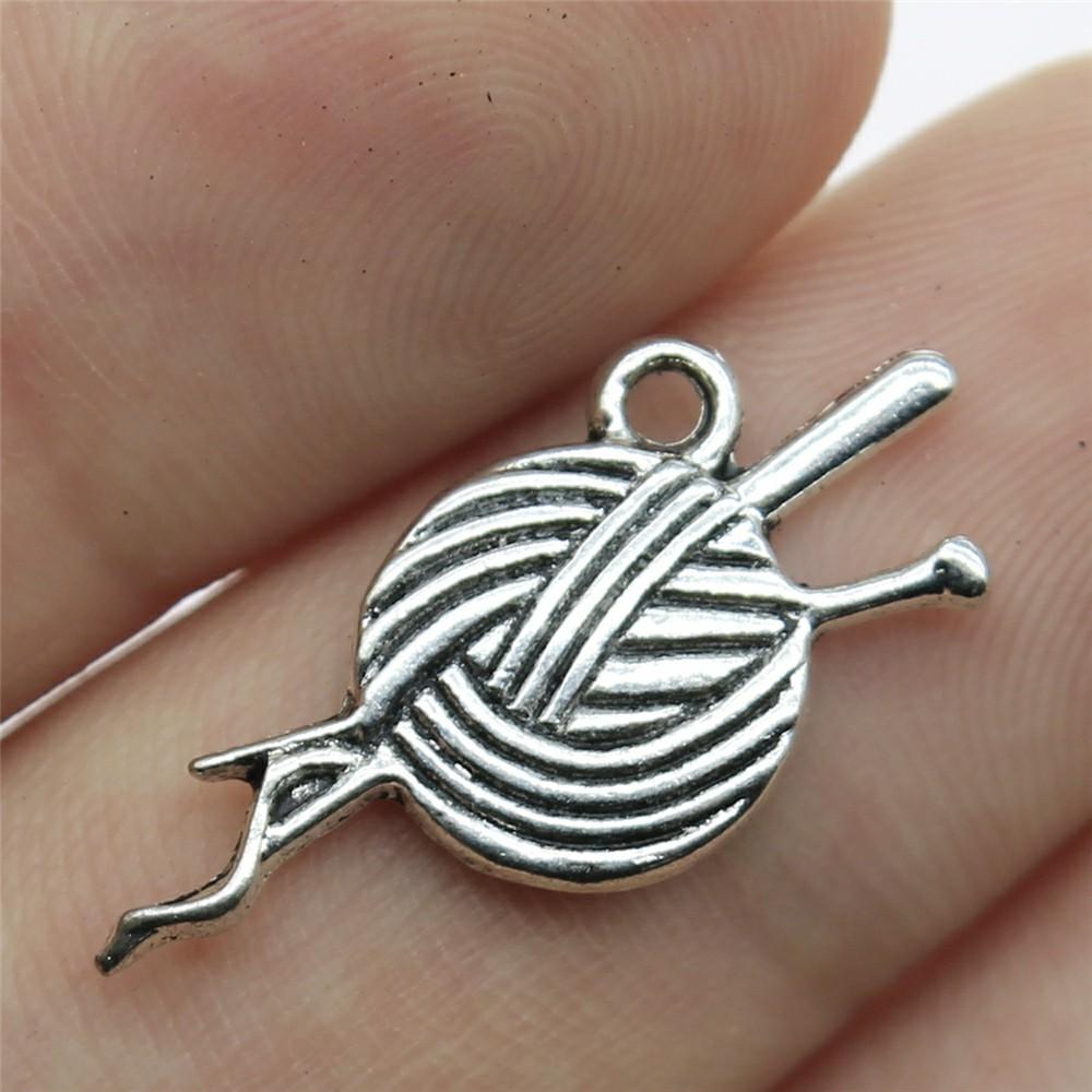 20pcs Sewing Charms For Jewelry Making Paperclip Pins Paper Clip Button Hanger Mannequin Iron Yarn Charms