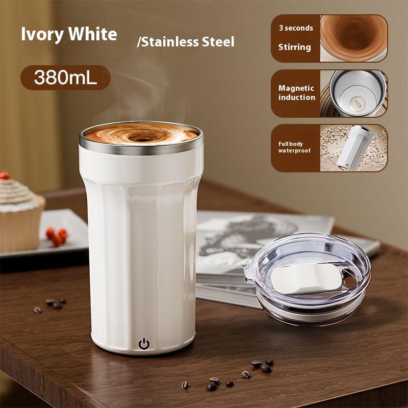 

Premium Cooking Space Stylish Design Automatic Stirring Coffee Cup Portable Stainless Steel Thermos Bottle Milk Powder Coffee Tumbler Home And 380ML