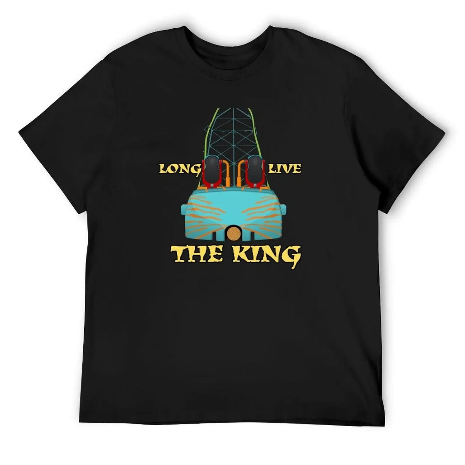 Да здравствует футболка Kingda Ka Роскошный мужской летний топ Louboutins милая одежда мужские футболки с принтом для высоких и крупных S